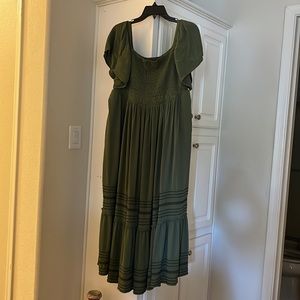 LANE BRYANT size 14/16 olive green dress
